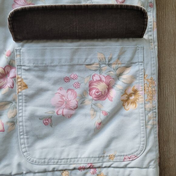 L.L. Bean Floral Blue Insulated Utility Barn Coat - Picture 12 of 13